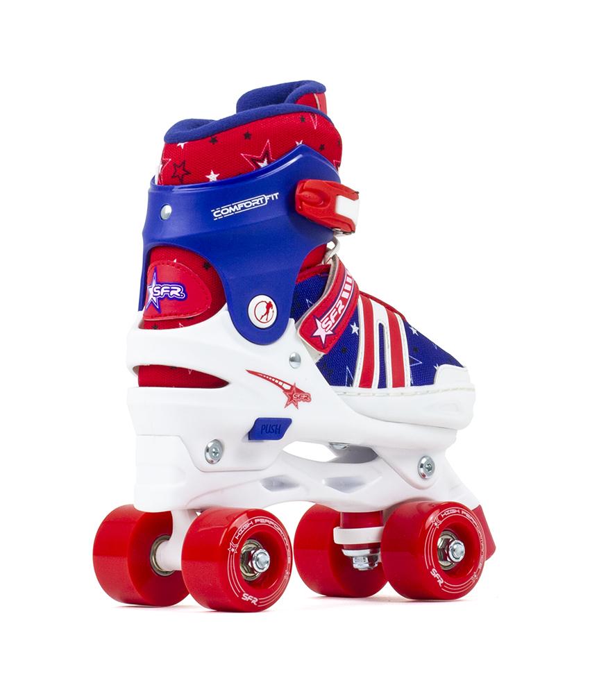 SFR Spectra Kids Adjustable Roller Skate - Blue Red