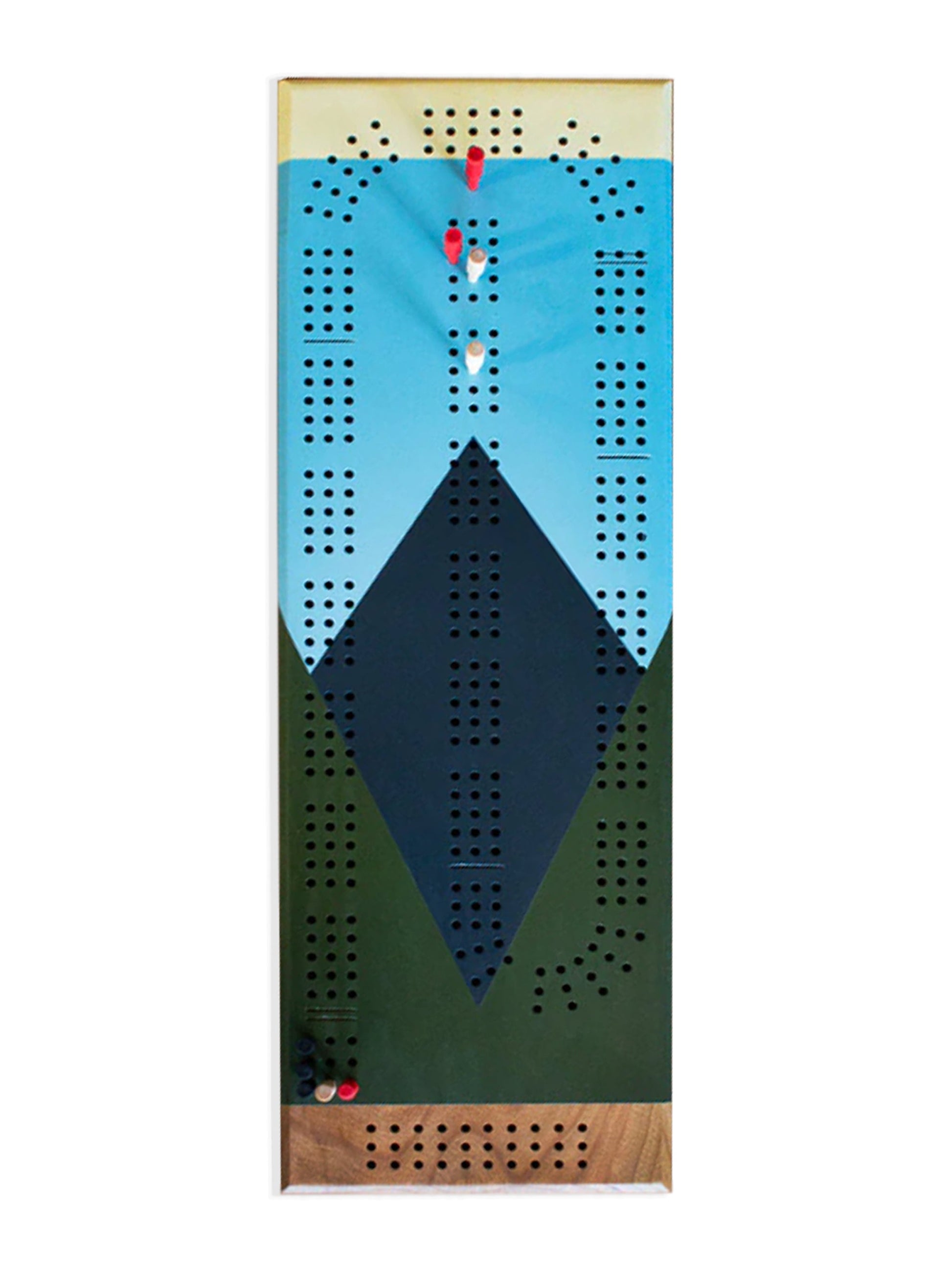 Sanborn Canoe Company Cribbage Board Mountains Weston Table