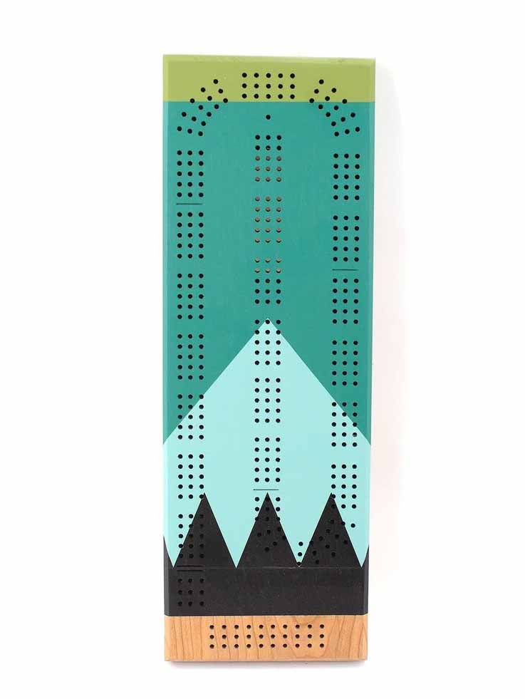 Sanborn Canoe Cribbage Board Gooseberry Weston Table