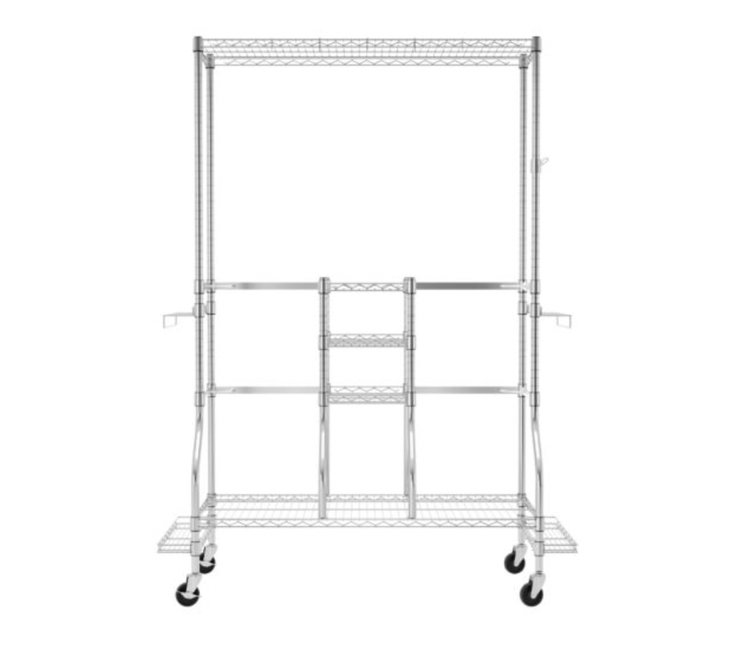 SafeRacks Golf Equipment Organizer & Rolling Storage Rack - Senior.com Golf Storage
