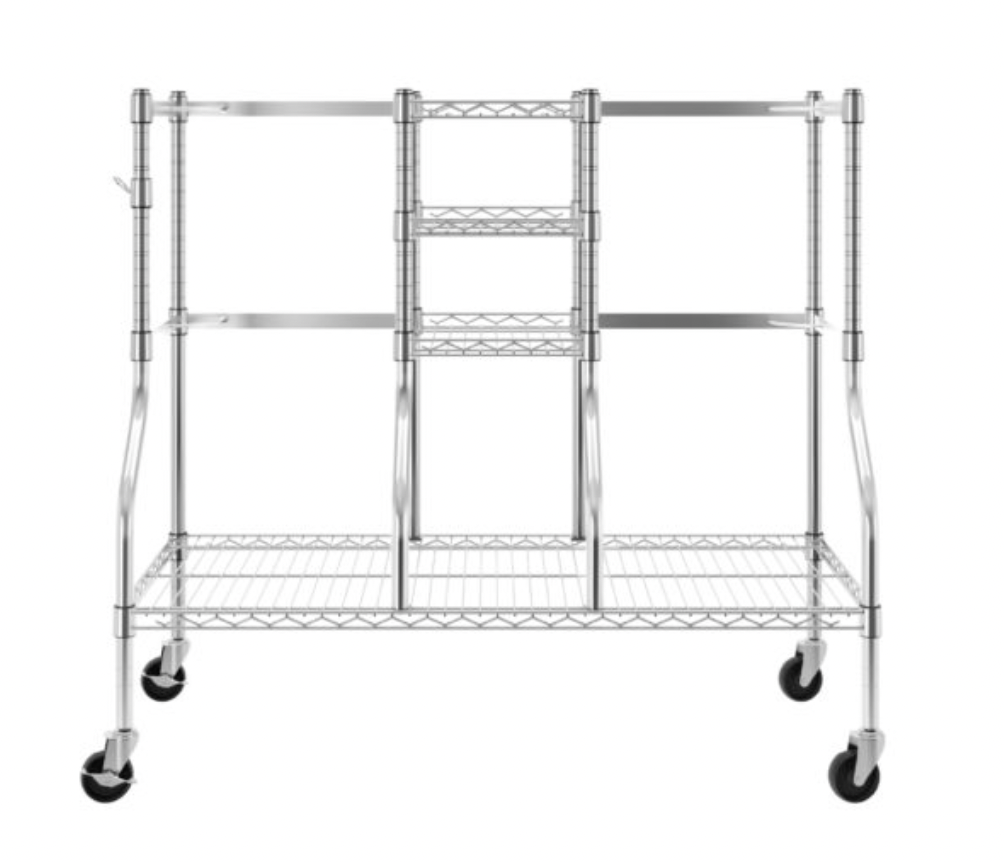 SafeRacks Golf Equipment Organizer & Rolling Storage Rack - Senior.com Golf Storage
