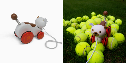 Wiggles the Dog Pull Toy