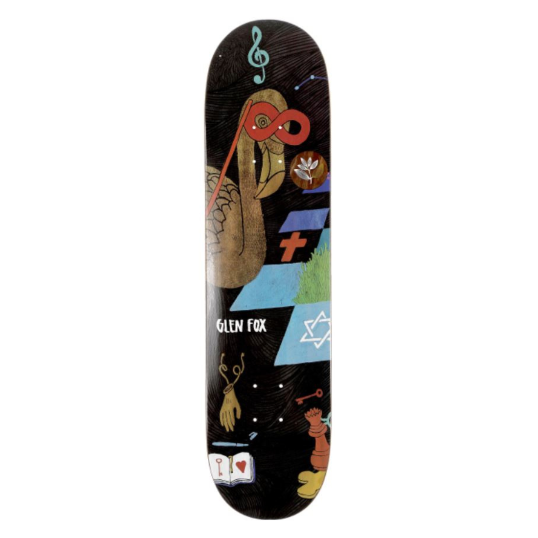 Magenta Zoo Fox Deck 8.25" - Flamingo