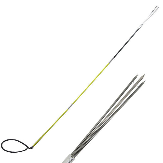 "Hybrid Hawaiian Sling 9' Travel Spearfishing 3-Piece Pole Spear 3 Prong Tip"