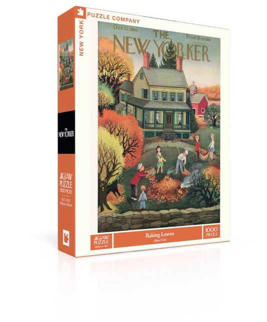 New York Puzzle Company - Raking Leaves