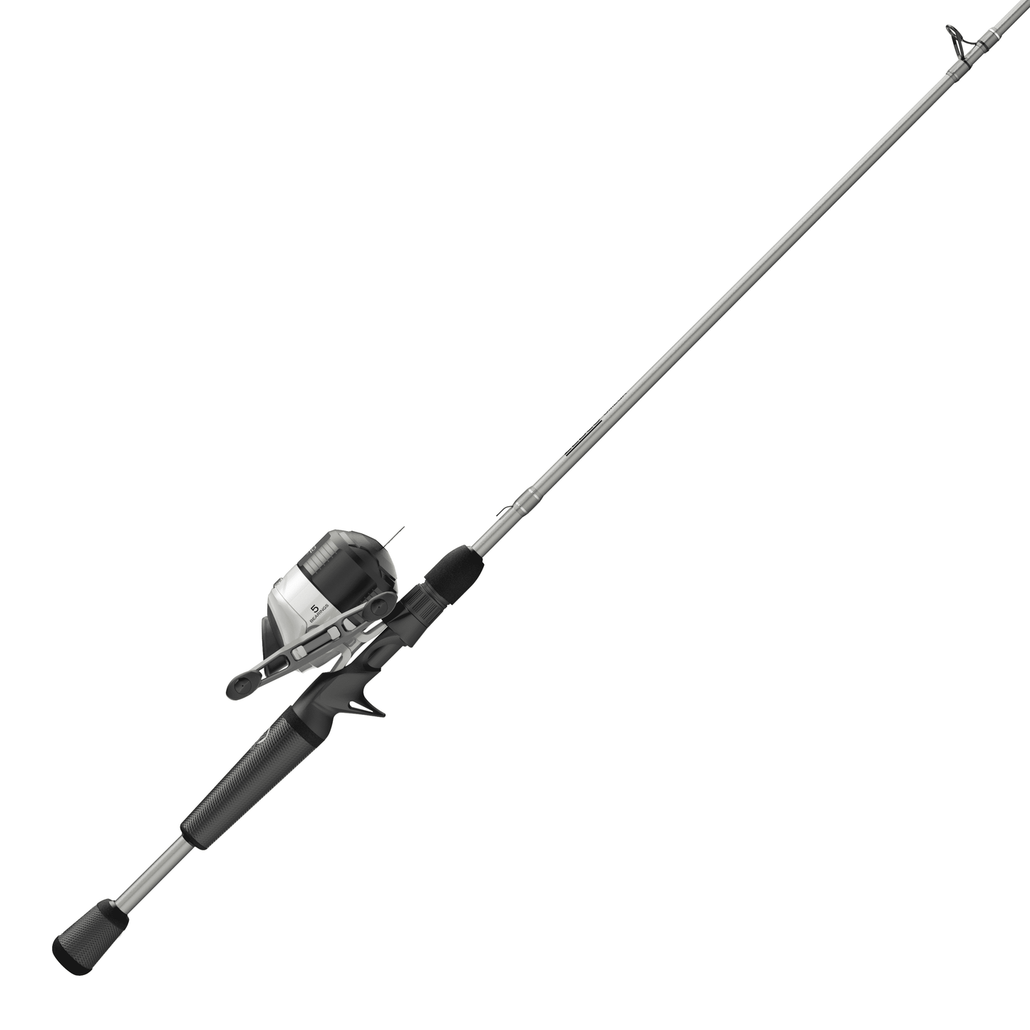 2-Piece Spincast Reel and Fishing Rod Combo, Silver