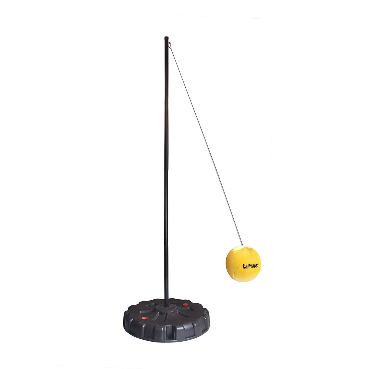 Tetherball Set With Fillable Base & Durable Ball, Black/Yellow