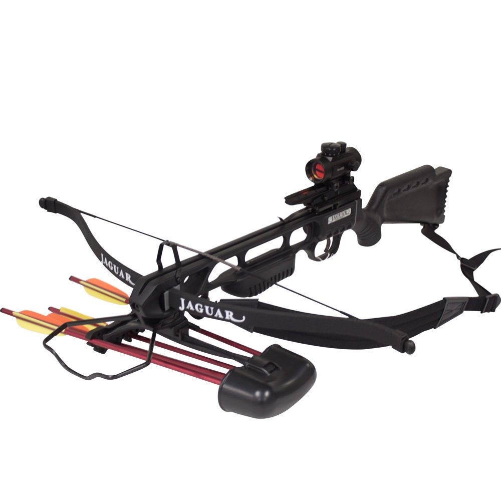 SAS Jaguar 175Lbs Recurve Hunting Crossbow Red Dot Scope Package