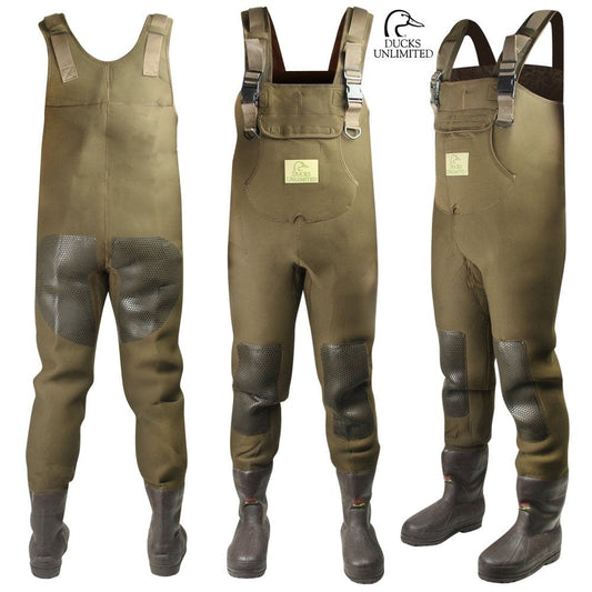 Ducks Unlimited Men'S 5Mm 1000 Gram Brown Fishing Wader Size: 14 Brown
