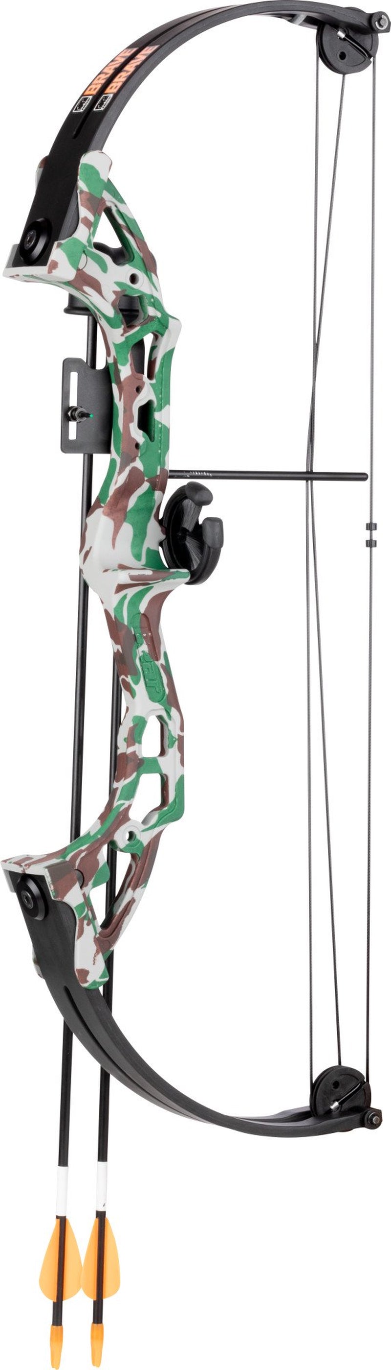 Bear Archery Brave Youth Bow Includes Whisker Biscuit, Arrows, Armguard, and Arrow Quiver Recommended for Ages 8 and up –&Nbsp;Green