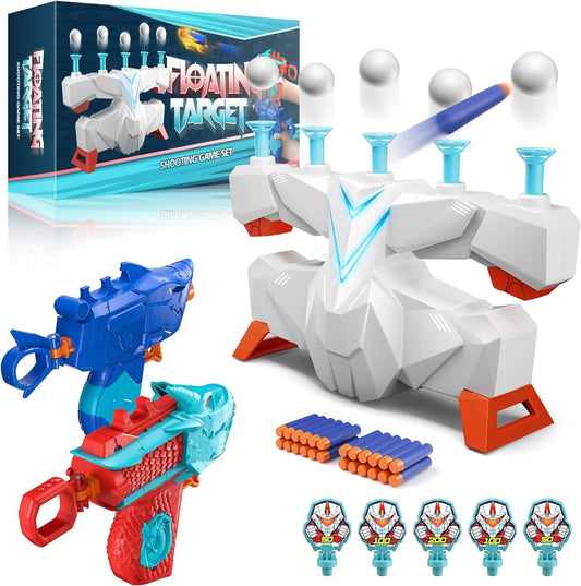 Floating Ball Targets for Kids with 2 Pack Foam Dart Blaster Toy, 5 Flip Targets, 10 Floating Ball Targets and 24 Soft Foam Bullets