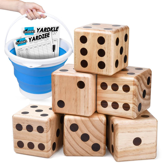 Giant Wooden Yard Dice