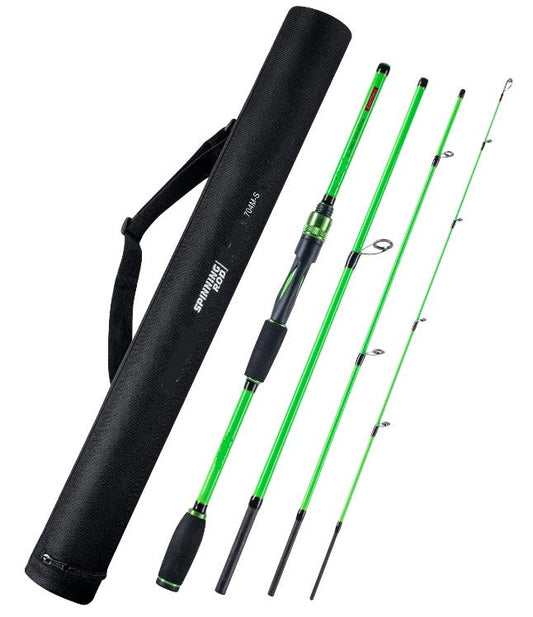 Carbon Fiber Spinning Baitcasting Lure RodGreen