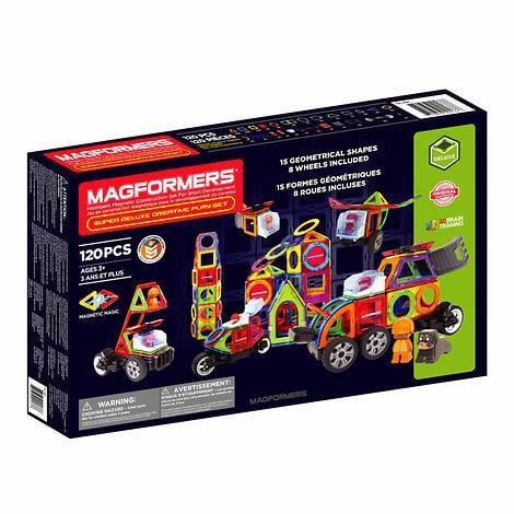 Magformers 120 piece Super Deluxe Creative Magnetic Building Set