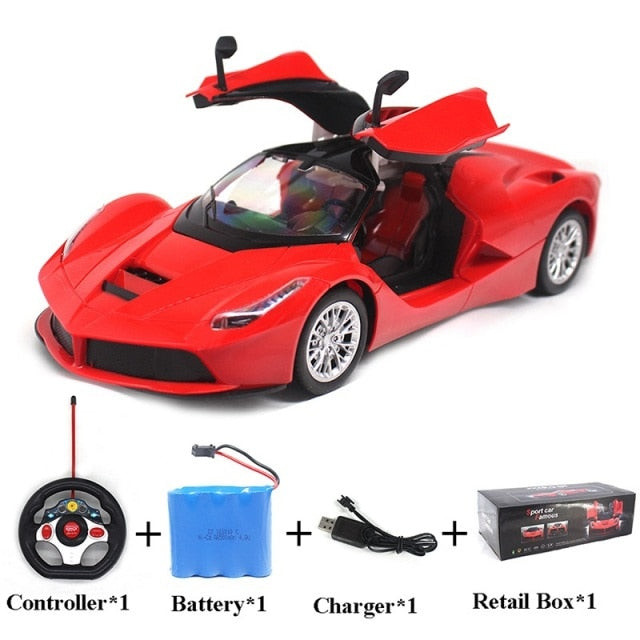 Large Size 1:14 Electric RC Car Remote Control Cars Machines On Radio Control Vehicle Toys For Boys Door Can Open 6066