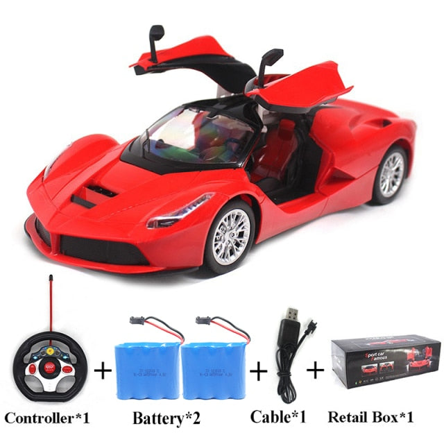 Large Size 1:14 Electric RC Car Remote Control Cars Machines On Radio Control Vehicle Toys For Boys Door Can Open 6066