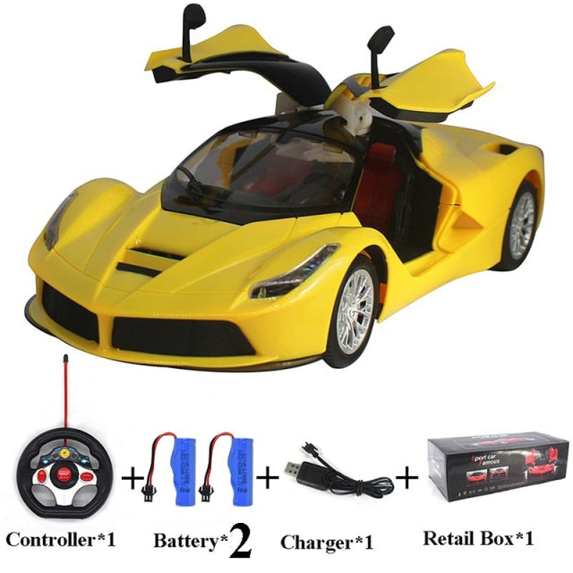 Large Size 1:14 Electric RC Car Remote Control Cars Machines On Radio Control Vehicle Toys For Boys Door Can Open 6066