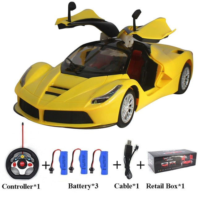 Large Size 1:14 Electric RC Car Remote Control Cars Machines On Radio Control Vehicle Toys For Boys Door Can Open 6066