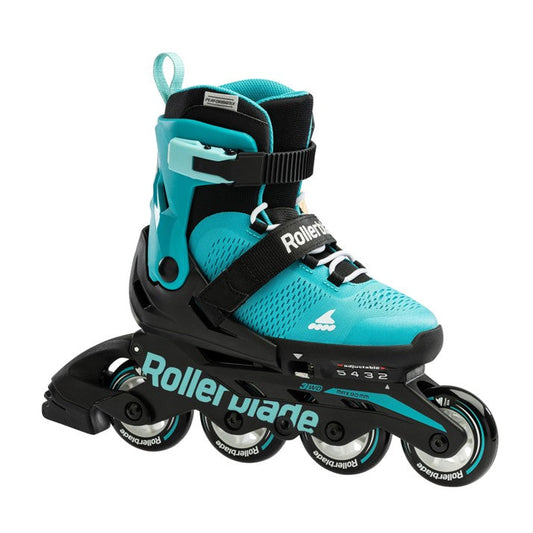 Rollerblade Microblade Adj Inline Skates Aqua/Black