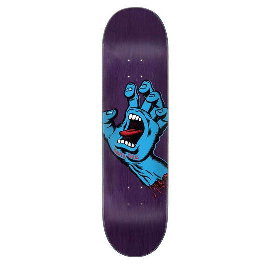 Santa Cruz Skateboard Deck Screaming Hand 8.375" Purple